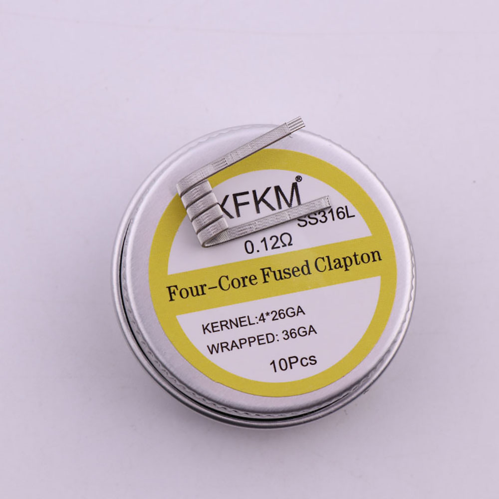 Clapton Wire Pre Built - 10pcs/box 3mm Spiral ID PreBuilt Fused