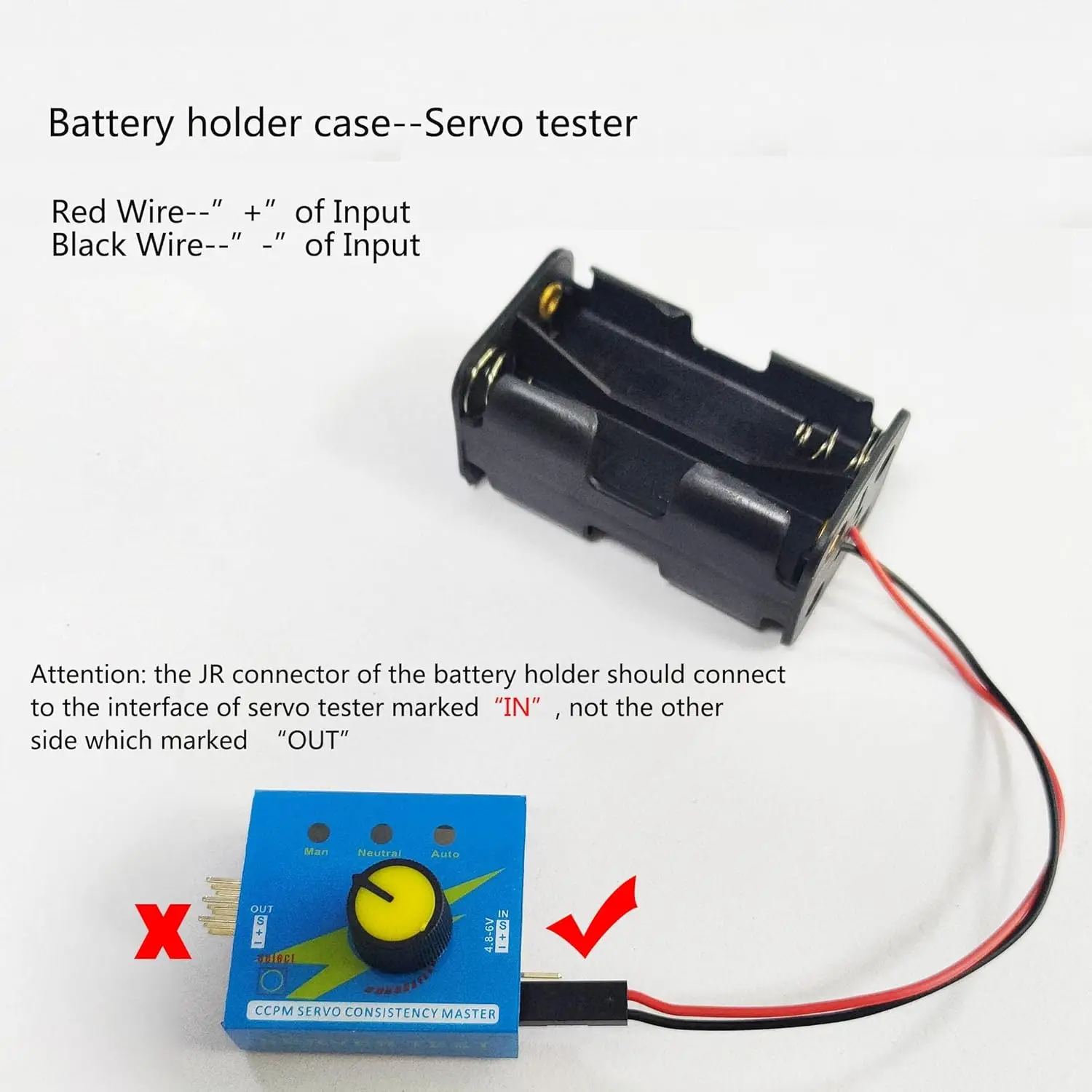 Servo Tester 3CH Digital ESC S - огляд і ціна Battery Case Storage