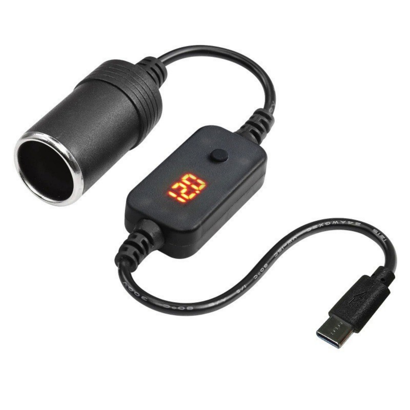 1Pc USB-C to 12V Car Cigarette - огляд і ціна Accessories Experts Vape