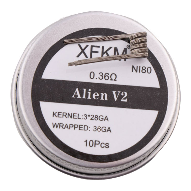 NEW XFKM NI80/A1/SS316L 10pcs/ - огляд і ціна Clapton Wire Pre Built