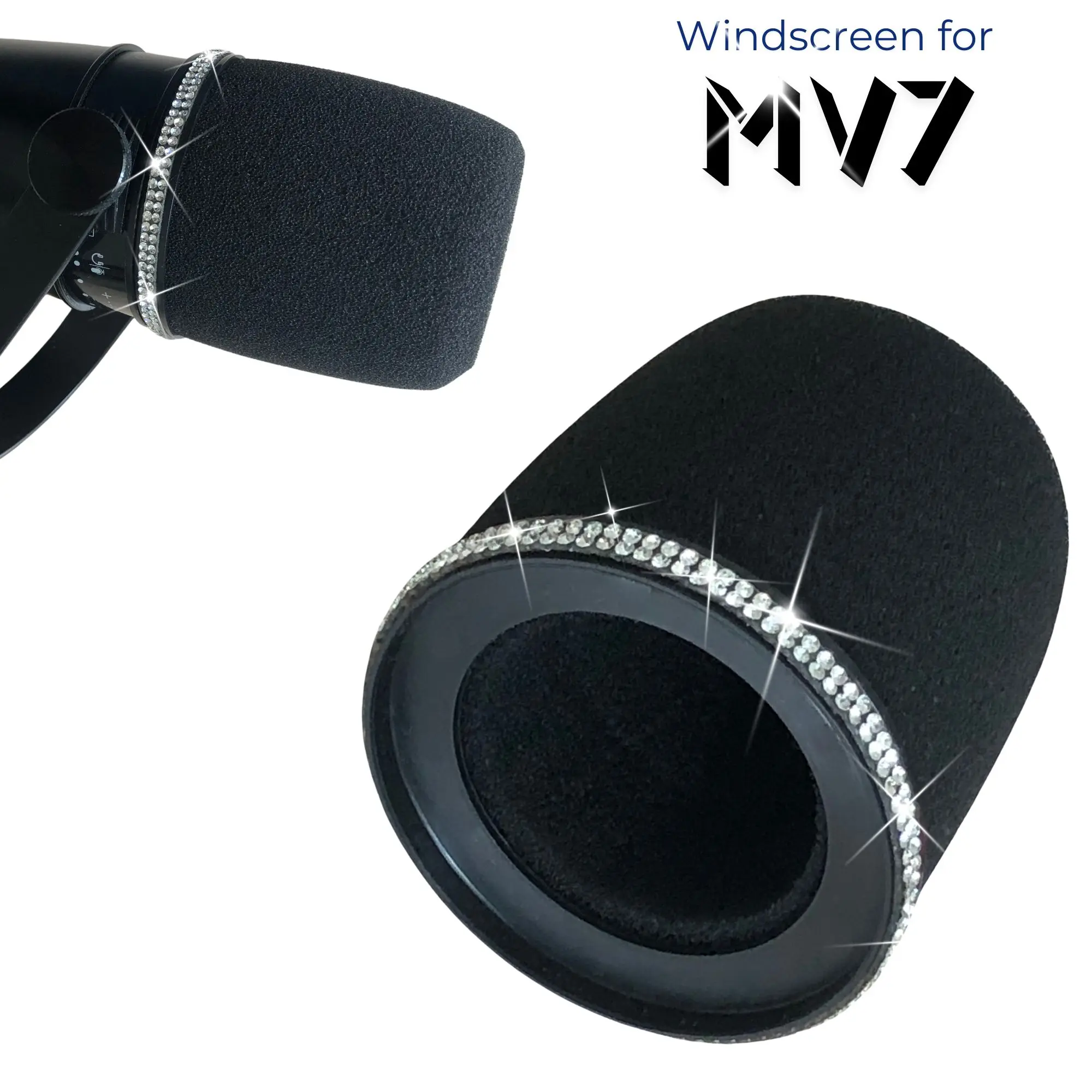 Sparkly MV7 Foam Pop Filter fo - огляд і ціна Shure Mic Mv7