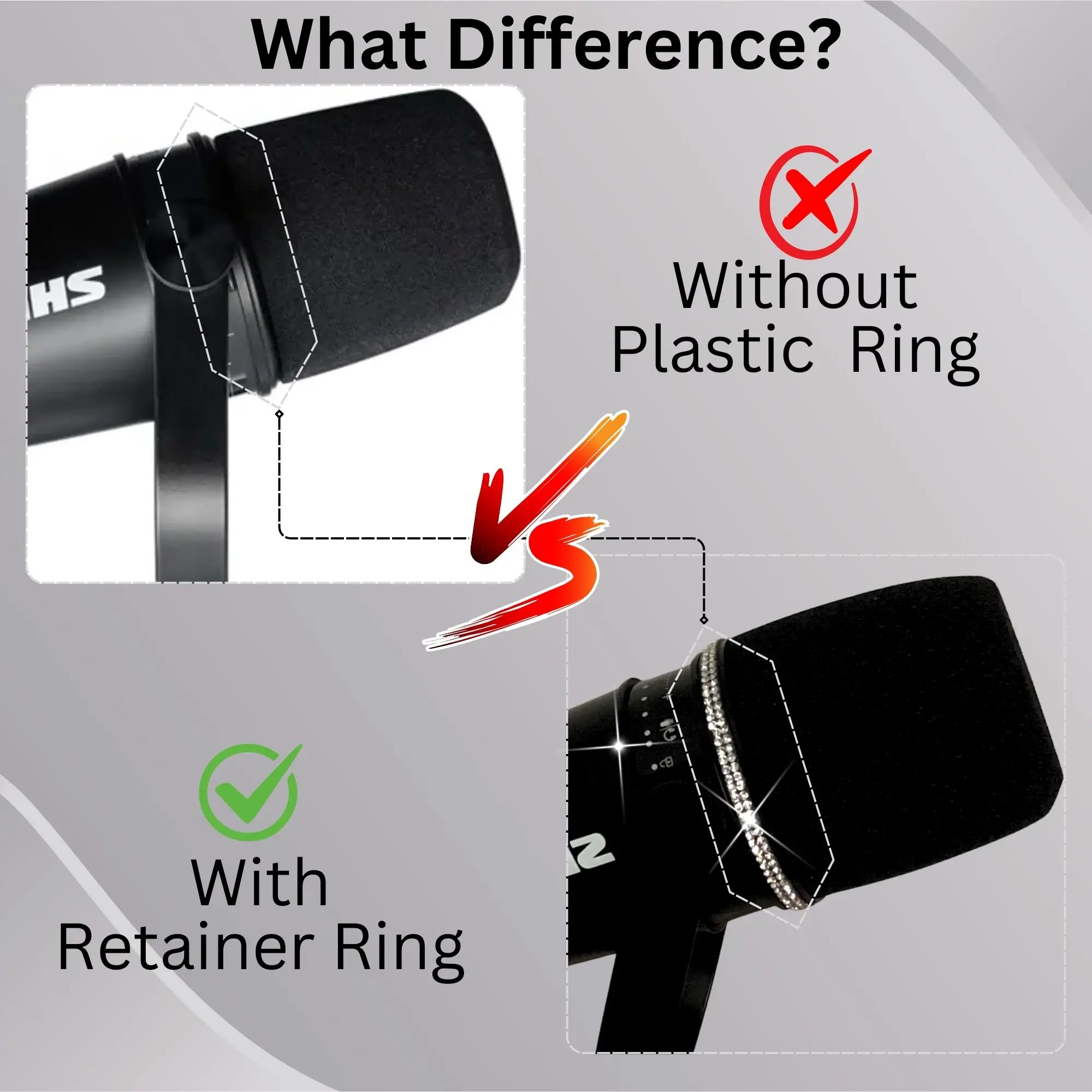 Sparkly MV7 Foam Pop Filter fo - огляд і ціна Shure Mic Mv7