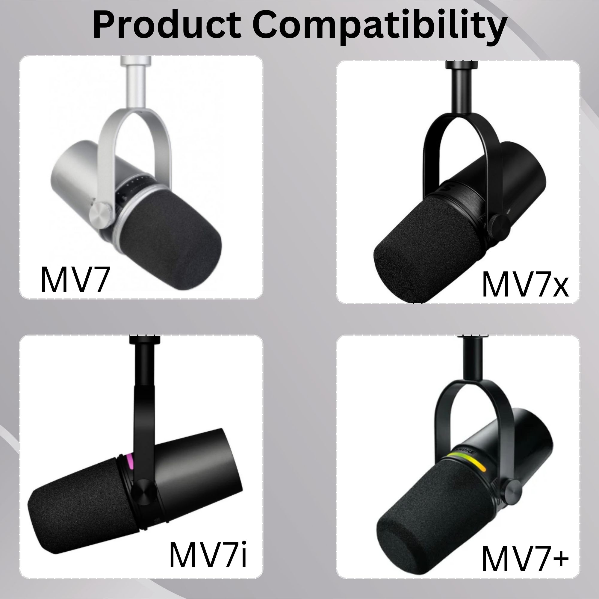 Shining MV7 Pop Filter for Shu - огляд і ціна Shure Mic Mv7